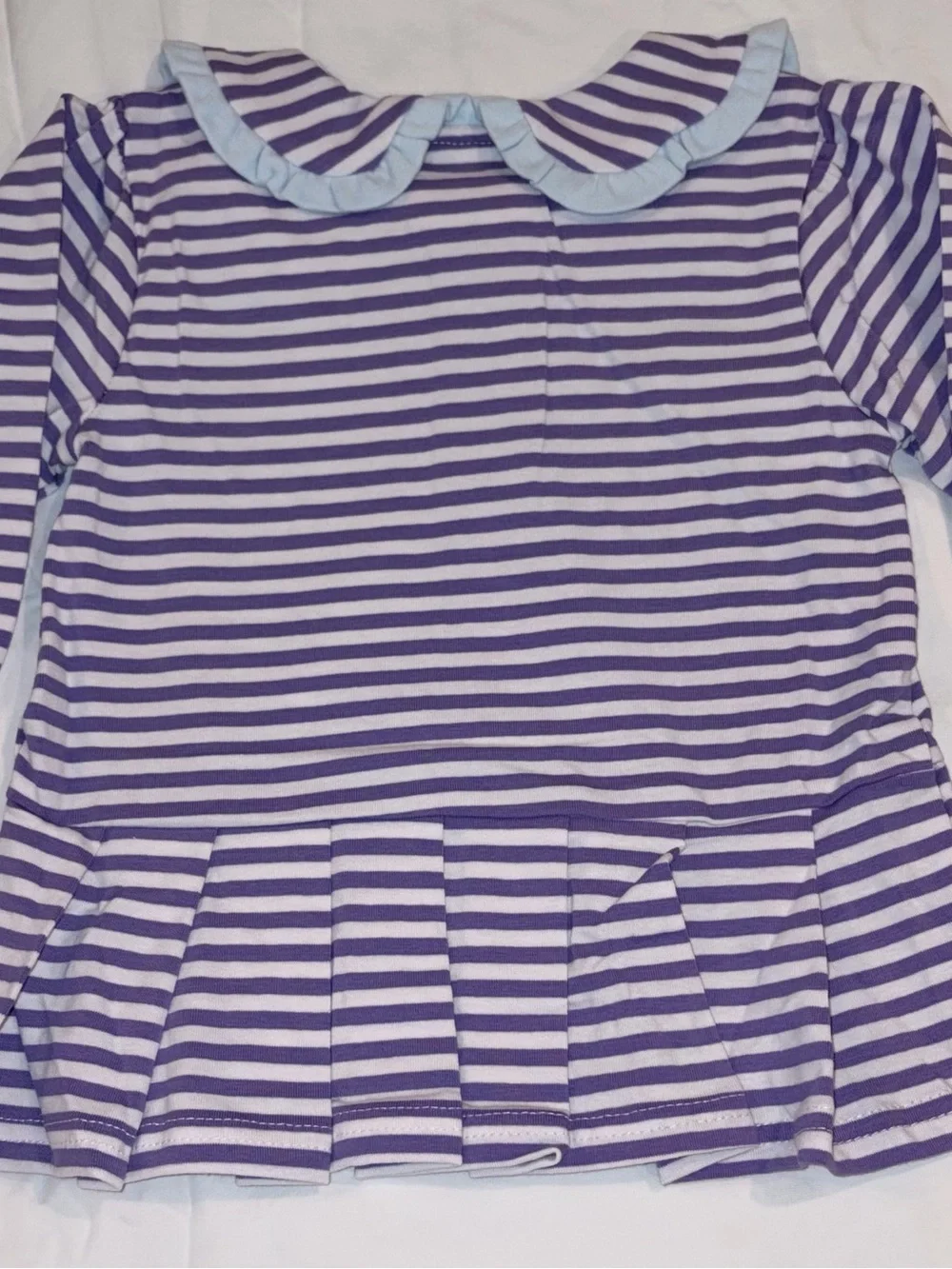 Stitchy Fish Margaret long sleeved striped collared diaper set sz 18 months NWT